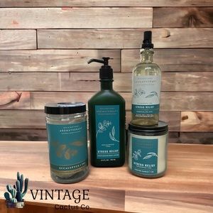 NEW! BATH & BODY WORKS AROMATHERAPY 4PC GIFT BUNDLE